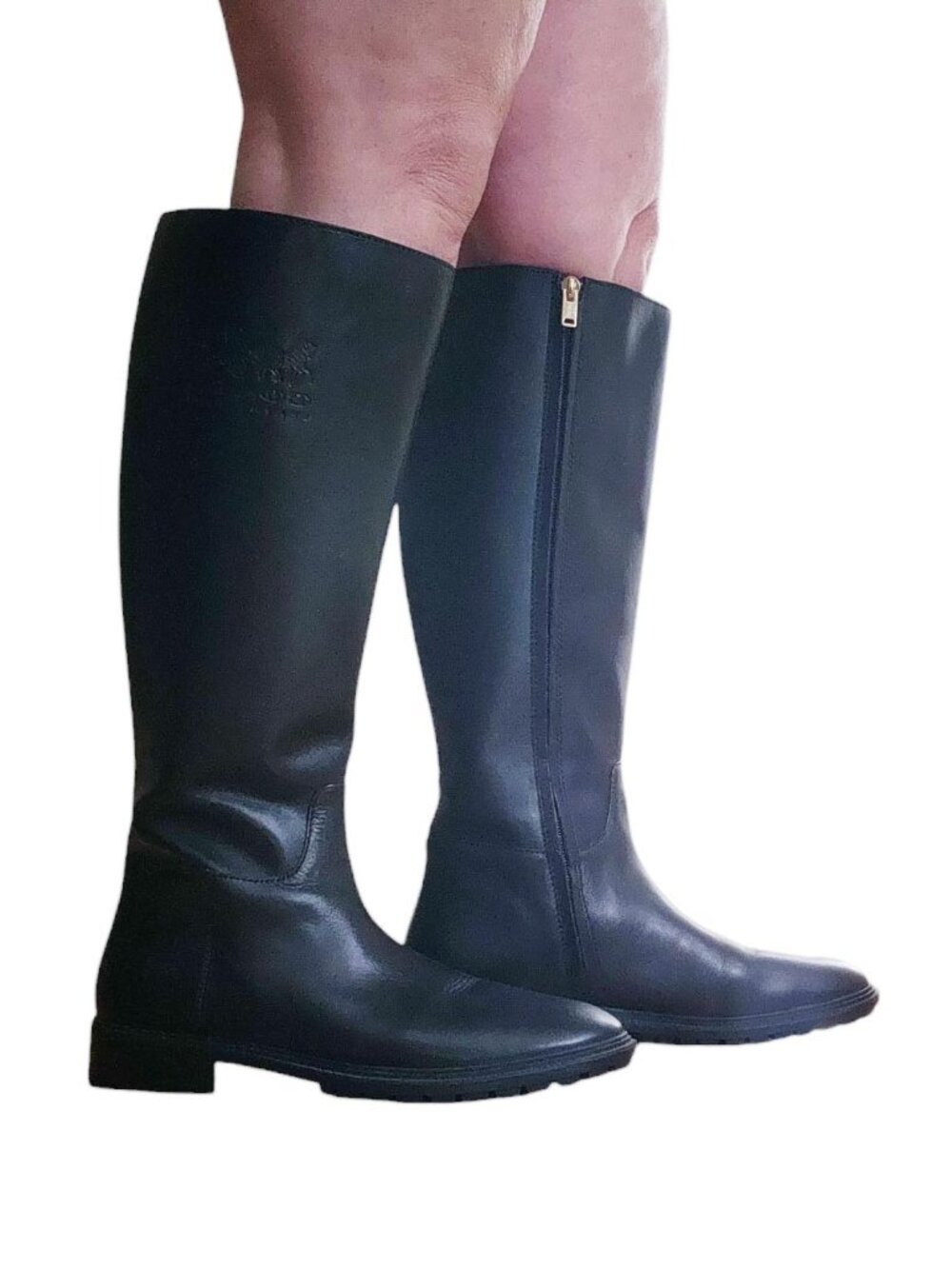Coach Fynn Leather Boots Black - Picture 9 of 12